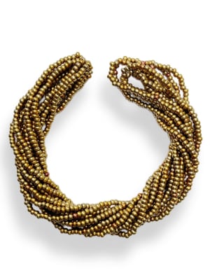 MOSTACILLAS CHECA PRECIOSA (6 TIRAS) 8/0 GOLD RNBW1