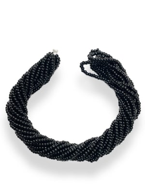 MOSTACILLAS CHECA PRECIOSA (6 TIRAS) 8/0 JET (NEGRO) APROX. 37 GRAMOS1