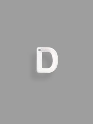 COLGANTE ACERO INOX. INICIAL PLATEADO D 11X10MM1