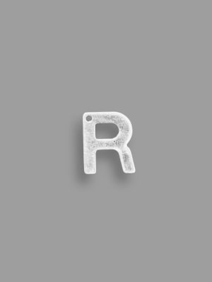 COLGANTE ACERO INOX. INICIAL PLATEADO R 11X10MM1