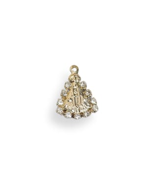 COLGANTE B/O VIRGEN DEL VALLE CON ZIRCONES 13MM