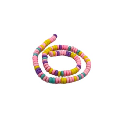 FIMO FIGURAS COLORIDO LILA HEISHI DISCO 6X3MM1