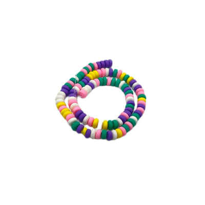 FIMO FIGURAS COLORIDO AZUL DISCO HEISHI 6X3MM