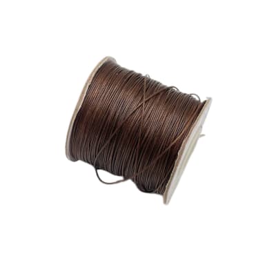 HILO DE POLIESTER ENCERADO 0.5MM PIEL DE SERPIENTE SADDLE BROWN1