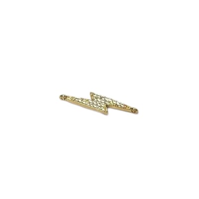 CONECTOR B/ORO RAYO CON ZIRCONES 6X27MM