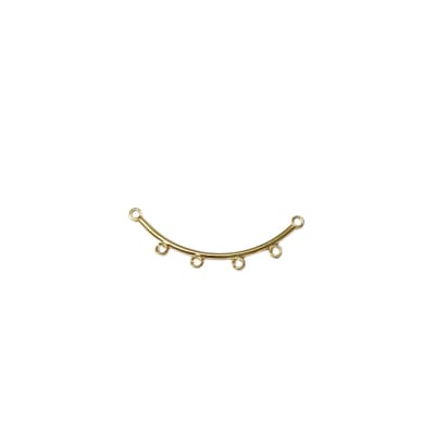 CONECTOR B/ORO PALITO CON ARGOLLAS