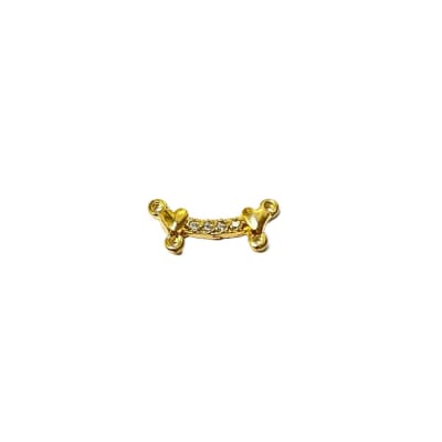 CONECTOR B/ORO CORAZONES 2 COLGANTES 19X9MM