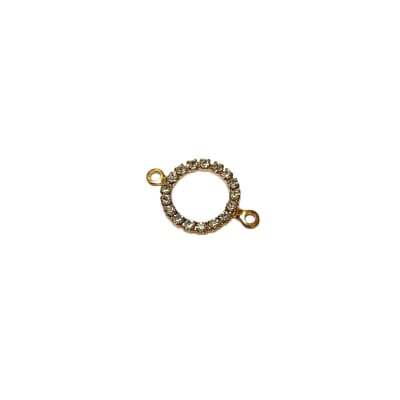 CONECTOR B/ORO CIRCULO HUECO CON ZIRCONES1
