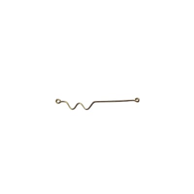 CONECTOR B/ORO ONDAS CON ZIG-ZAG 50X5MM