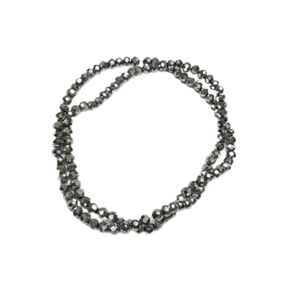 CRISTAL AUSTRIACO POR TIRA 4X3MM ELECTROPLATE PLATINADO