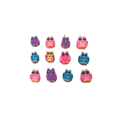 FIMO FIGURAS BUHO COLORES 12UND1