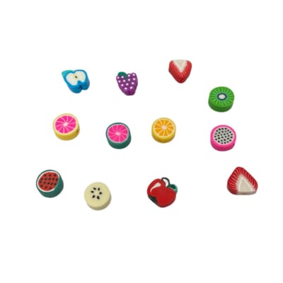 FIMO FIGURAS FRUTAS VARIAS 12UND