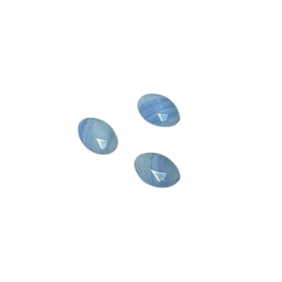 PIEDRA INDIVIDUAL MURANO AZUL OVAL RAYADO