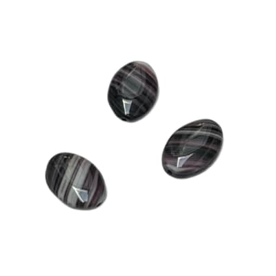 PIEDRA INDIVIDUAL MURANO MORADO OVAL RAYADO