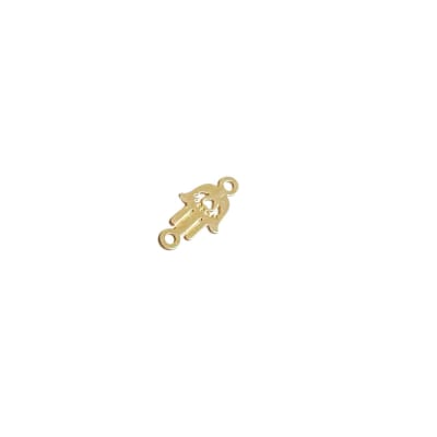 CONECTOR B/ORO MANO DE FATIMA DELGADA