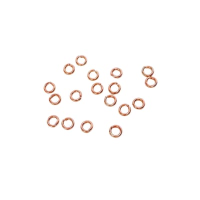 ARGOLLA DE UNION ACERO INOX. ORO ROSA 4X0.6MM