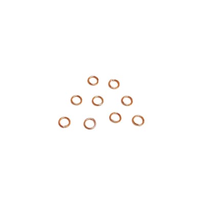 ARGOLLA DE UNION ACERO INOX. ORO ROSA 6X0.8MM