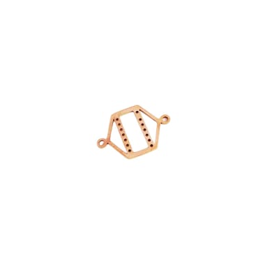 CONECTOR B/ORO HEXAGONO GOLD ROSE PARA MIYUKI1