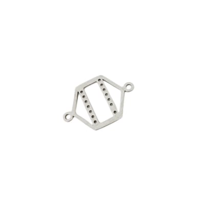 CONECTOR HEXAGONO SILVER PARA MIYUKI