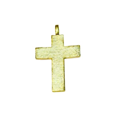 COLGANTE B/O CRUZ LIXADO 40X25MM1