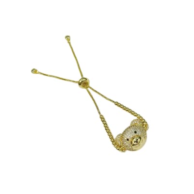 PULSERA AJUSTABLE BALIN B/O OSO ZIRCON