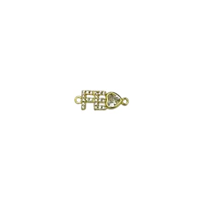 CONECTOR B/O FE CORAZON 19X7MM1