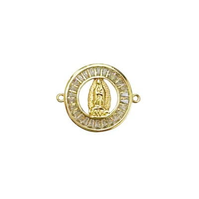 CONECTOR B/O VIRGEN DE GUADALUPE CON ZIRCONES 25X21MM1