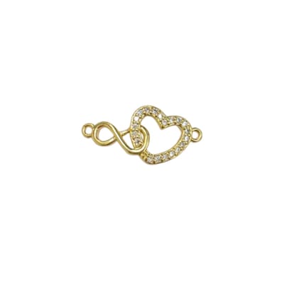 CONECTOR B/O INFINITO Y CORAZON CON ZIRCONES 24X11MM1