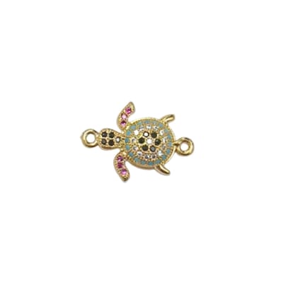 CONECTOR B/O TORTUGA CON ZIRCONES 20X15MM1