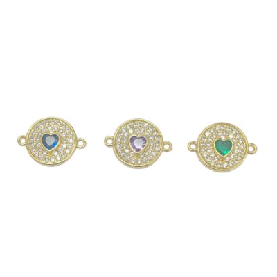 CONECTOR B/O CIRCULO CORAZON CON ZIRCONES 20X15MM1