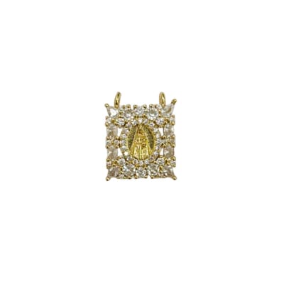 ESCAPULARIO B/O VIRGEN DEL VALLE CON ZIRCONES 17X13MM