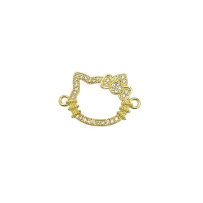 CONECTOR B/O HELLO KITY CON ZIRCONES 23X15MM1