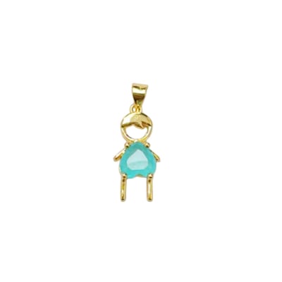 COLGANTE B/O NIÑO CON ZIRCON AZUL 26X10MM1