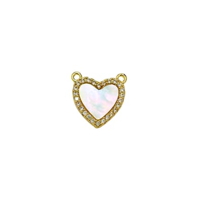 COLGANTE B/O CORAZON DE NACAR CON ZIRCONES 15MM1