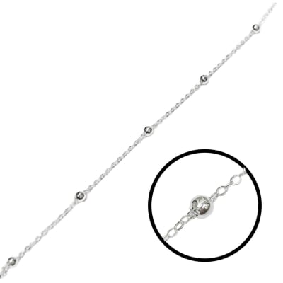 CADENA POR METRO B/PLATA ESLABON BALIN 3MS1