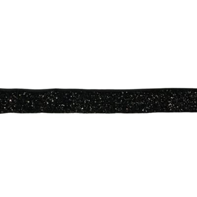 SESGO ELASTICO 15MM NEGRO ESCARCHADO