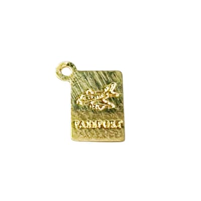 COLGANTE B/O LAMINADO PASAPORTE CON AVION 9MM