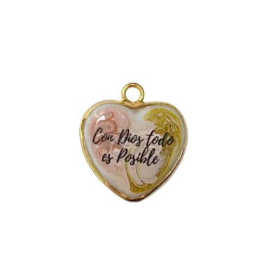 COLGANTE B/O CORAZON MURANO FRASE 