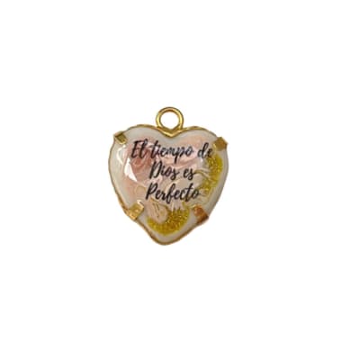 COLGANTE B/O CORAZON MURANO FRASE 