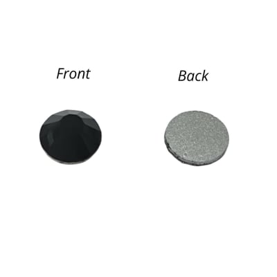 CRISTAL CABUCHONES NEGROS 8.5MM