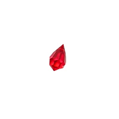 CRISTAL COLGANTE GOTA ROJO 10X6MM