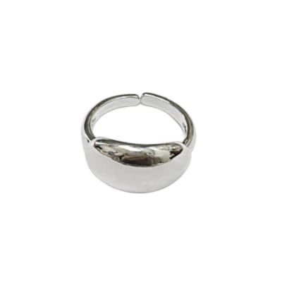 ANILLO AJUSTABLE B/PLATINO OVALO