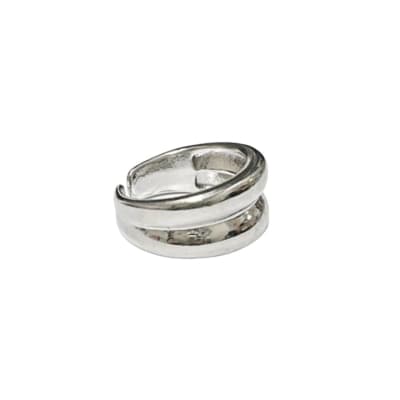 ANILLO AJUSTABLE B/PLATINO DOBLE ARCO1