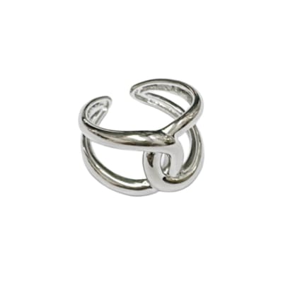 ANILLO AJUSTABLE B/PLATINO CHANEL