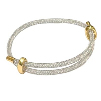 PULSERA AJUSTABLE B/O MALLA PLATEADA1