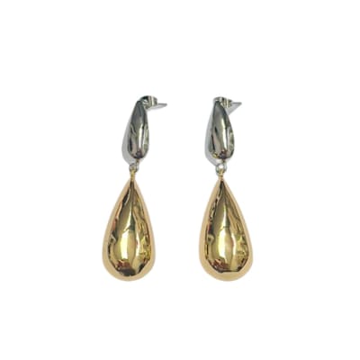 AROS LISTOS B/O Y B/PLATINO DOBLE LAGRIMA 58X16MM