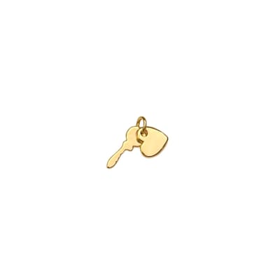 COLGANTE B/O LISO CORAZON LLAVE