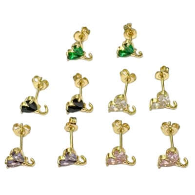 BASE DE ARO B/O ZIRCON DUO 9MM