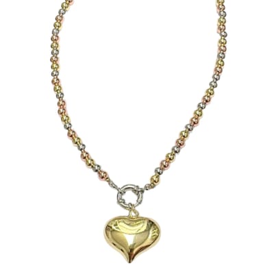 COLLAR DE TIPO KARTIER  COLGANTE  CORAZON B/ORO1