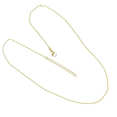 CADENA LISTA B/ORO MINI ESLABÓN ROLO 46CM1